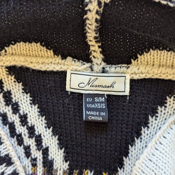 Mismash Multicolor Geometric Open Front Cardigan, Size M - Picture 10 of 11